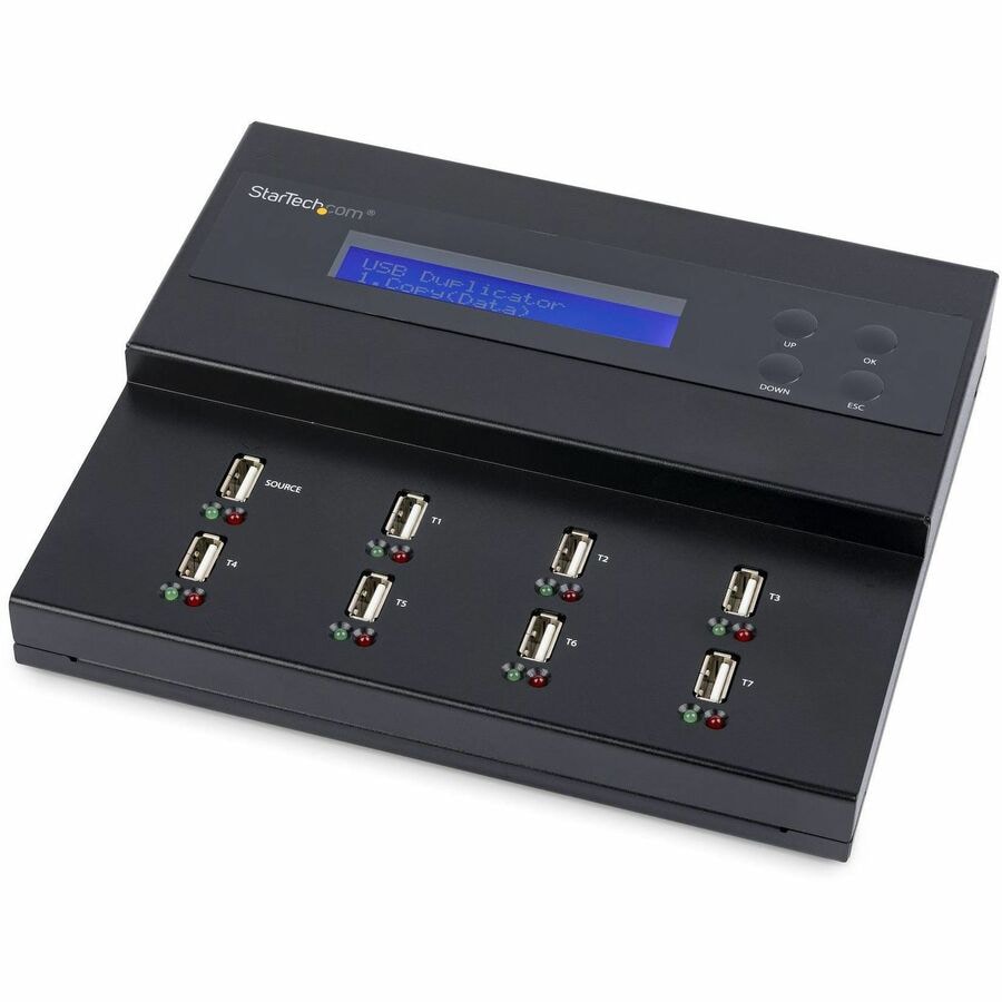 StarTech.com Standalone 1 to 7 USB Thumb Drive Duplicator/Eraser, Flash Drive Copy, Cloner/Sanitizer