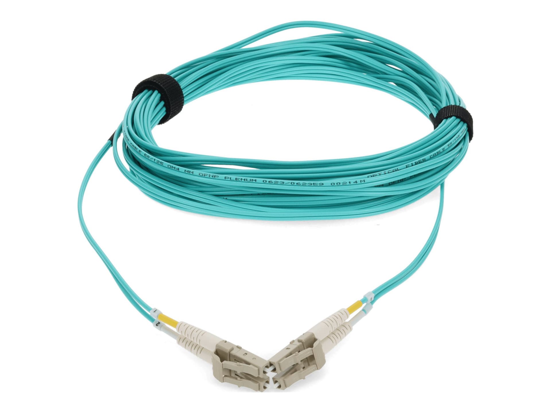 Proline 7m LC (M)/LC (M) Straight Aqua OM4 Duplex Plenum Fiber Patch Cable