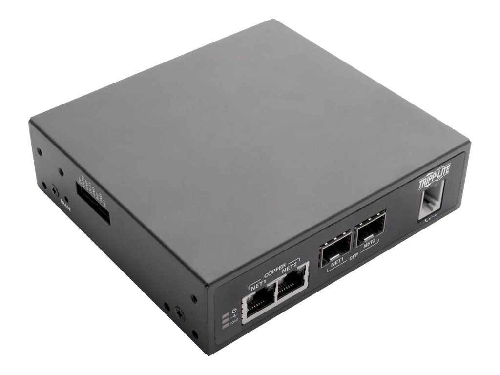 Eaton Tripp Lite Series 8-Port Console Server Built-In Modem Dual GbE NIC Flash Dual SIM - console server - TAA