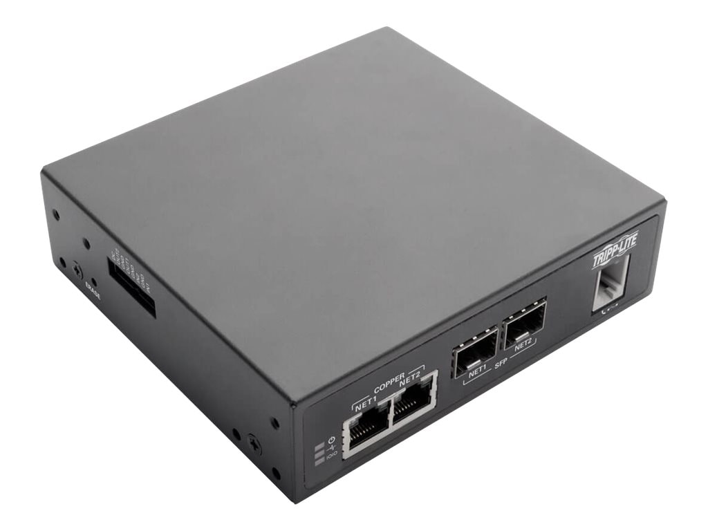 Tripp Lite 8-Port Console Server Built-In Modem Dual GbE NIC Flash Dual SIM - console server - TAA Compliant