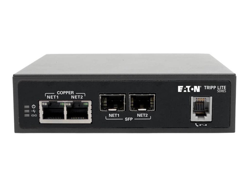 Eaton Tripp Lite Series 8-Port Console Server with Built-In Modem, Dual GbE NIC, 4Gb Flash and Dual SFP - Thumbnail 3