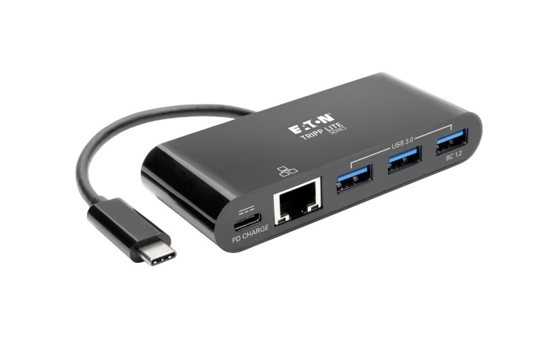 Eaton Tripp Lite series 3-Port USB C hub w/ Gigabit ethernet