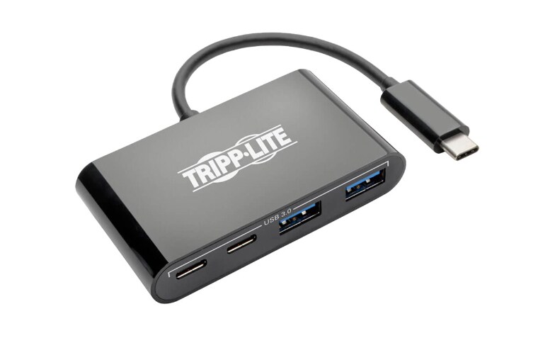 Tripp Lite USB 3.1 Gen 1 USB C Portable Hub with USB Type C Ports and 2 USB-A Ports, Thunderbolt 3 USB-C, - - USB Adapters - CDW.com