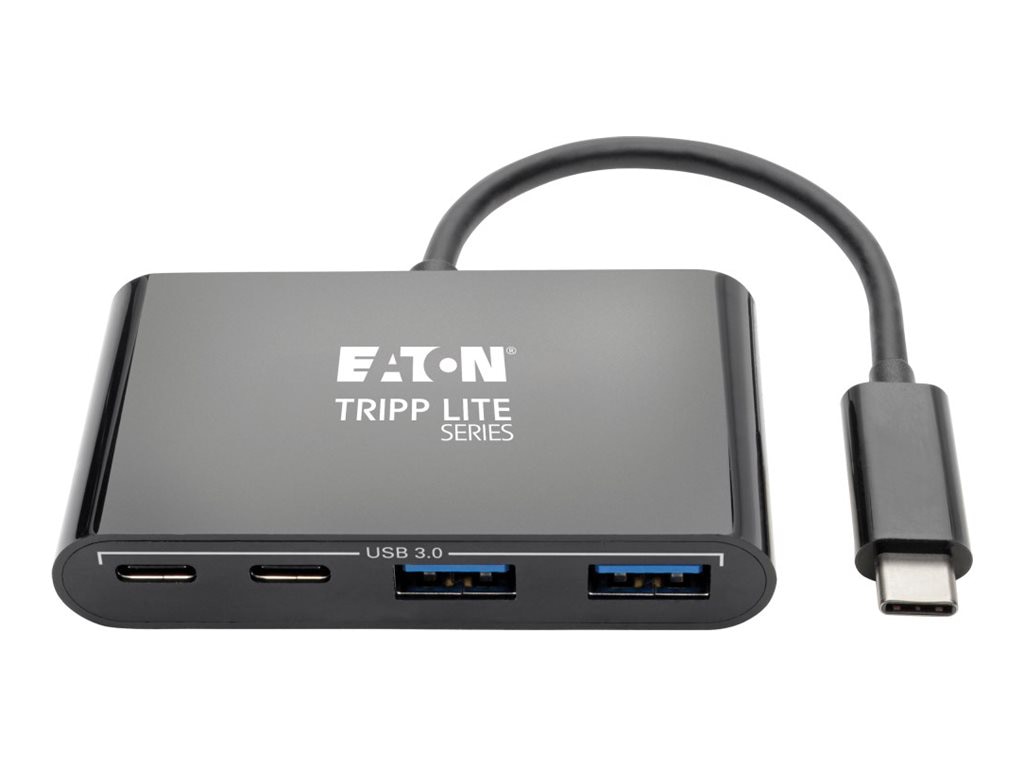 Thumbnail 2 of 8 for Eaton Tripp Lite series USB 3.1 Gen 1 USB C Portable Hub with 2 USB Type C Ports and 2 USB-A Ports, Thunderbolt 3