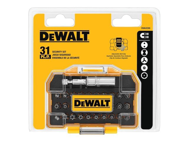 DeWALT screwdriver bit and socket set - 31 pieces