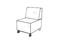 MooreCo Modular Soft Seating - armchair