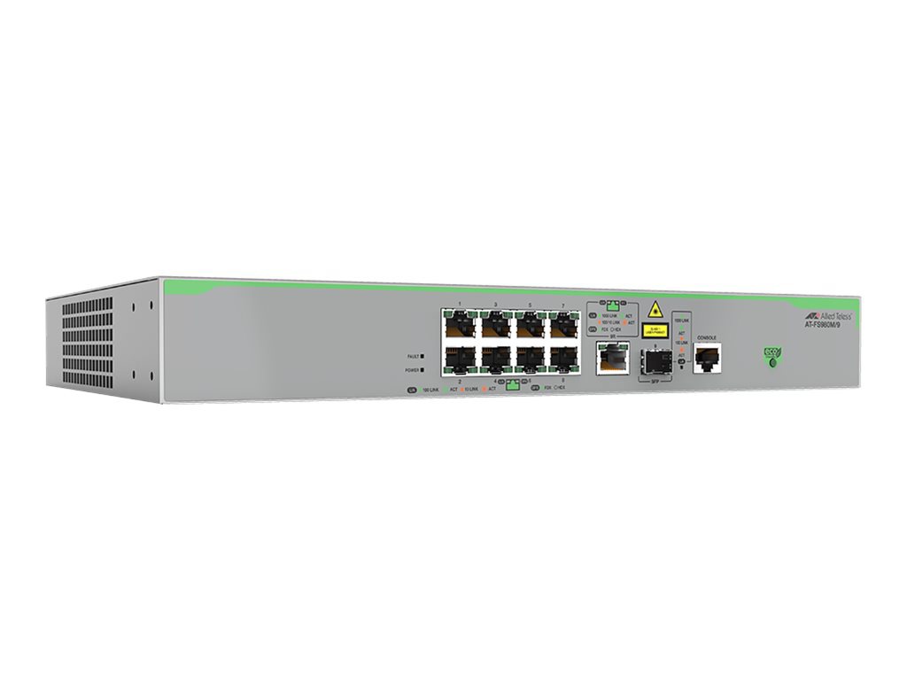 Allied Telesis CentreCOM FS980M/9 - switch - 9 ports - managed - rack-mount