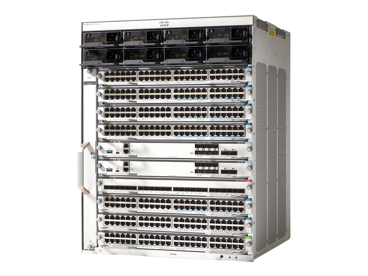 Cisco Catalyst 9400 Series chassis - switch - rack-mountable - with 2 x C9400-LC-48U, Cisco Catalyst 9400 Series