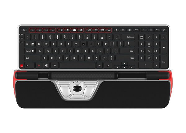 Contour Ultimate Workstation Red - Balance Keyboard + RollerMouse Red - keyboard