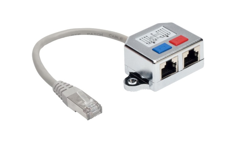 Eaton Tripp Lite Series 2-to-1 RJ45 Splitter Adapter Cable, 10/100
