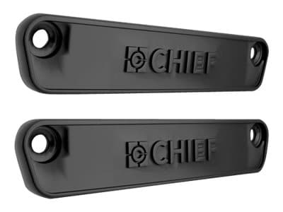 Chief Fusion Horizontal Row End Cap - Black mounting component