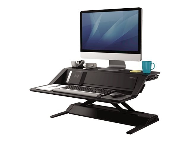 Fellowes Lotus DX Sit-Stand Workstation stand - for LCD display / keyboard / mouse - black