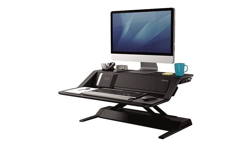 Fellowes Lotus DX Sit-Stand Workstation - stand - for LCD display / keyboar