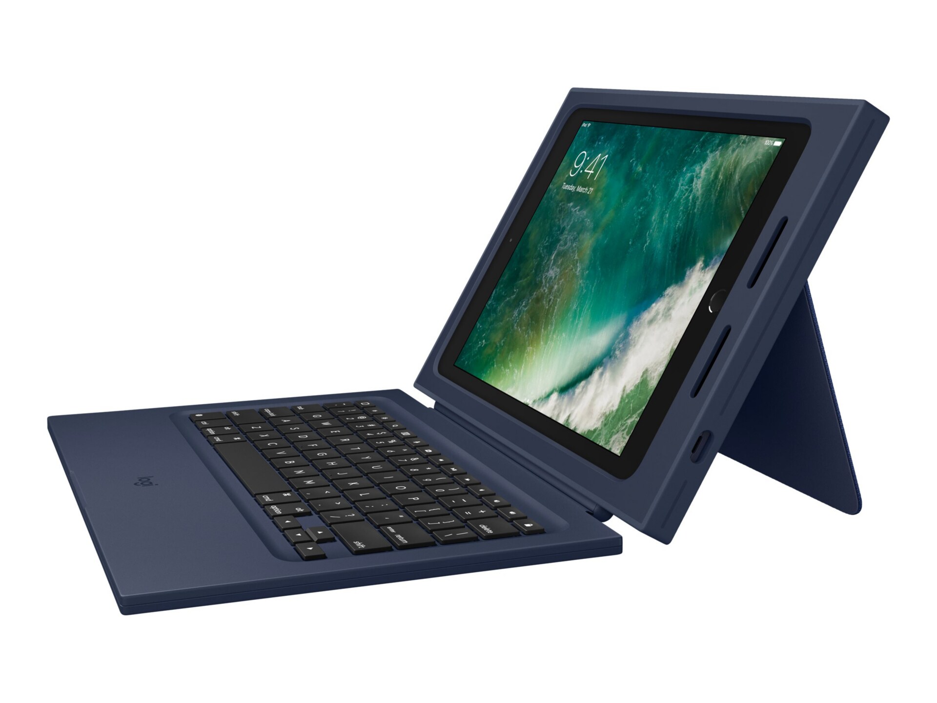 Logitech Rugged Combo - keyboard and folio case