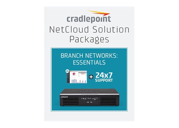 Cradlepoint NetCloud Essentials for Branch Routers (Prime) - subscription license (3 years) + Support - 1 license - with