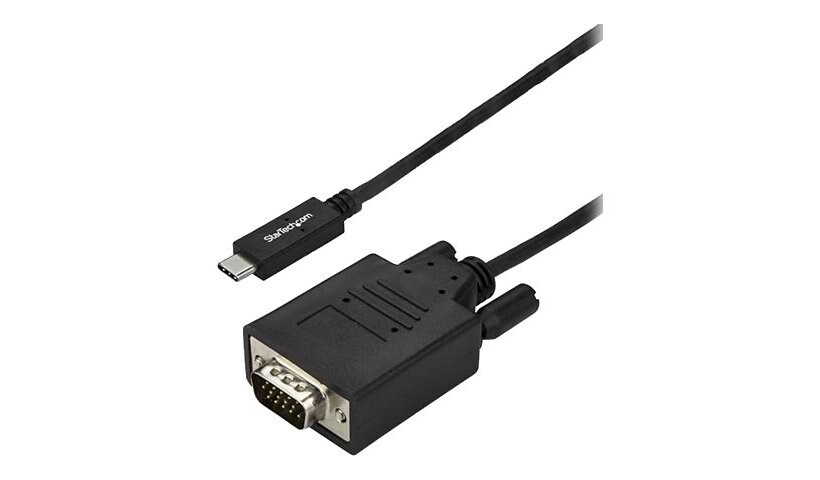 StarTech.com 10ft USB C to VGA Cable -1080p USB Type C to VGA Video Adapter