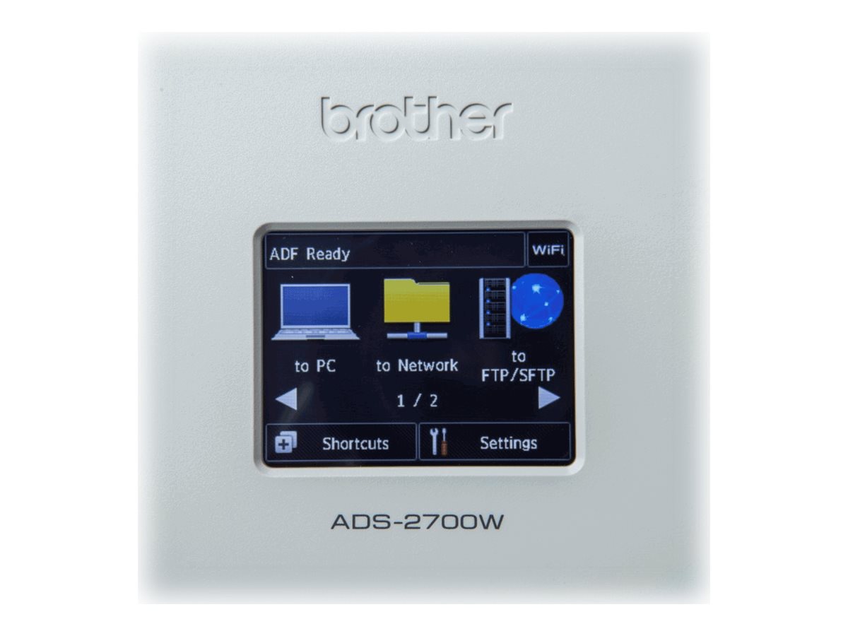 Thumbnail 4 of 15 for Brother ADS-2700W - document scanner - desktop - USB 2.0, LAN, Wi-Fi