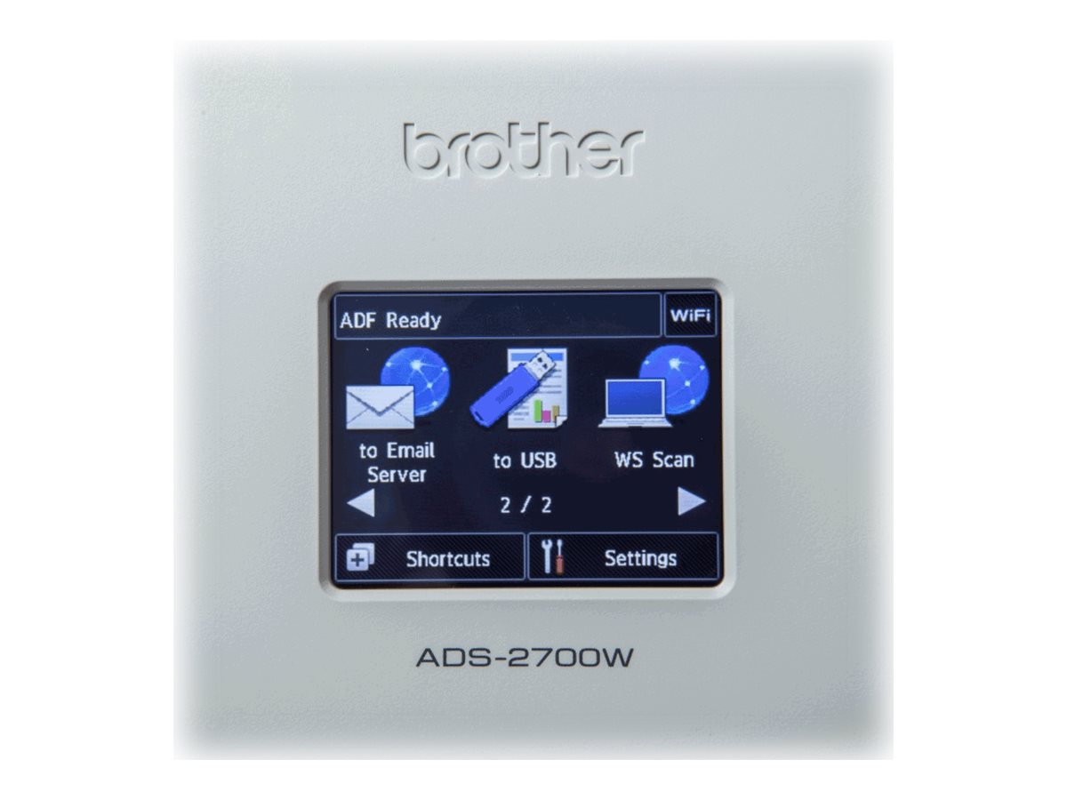 Thumbnail 5 of 15 for Brother ADS-2700W - document scanner - desktop - USB 2.0, LAN, Wi-Fi