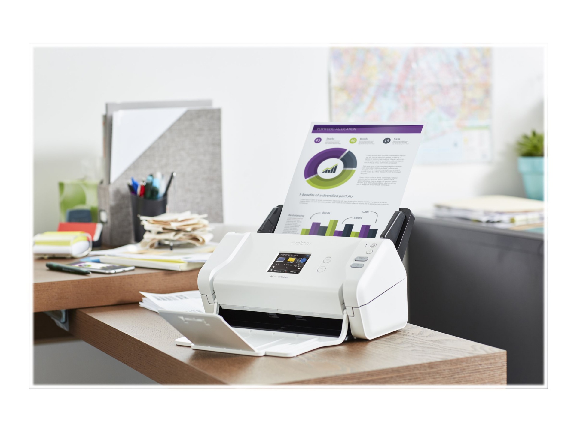 Thumbnail 6 of 15 for Brother ADS-2700W - document scanner - desktop - USB 2.0, LAN, Wi-Fi