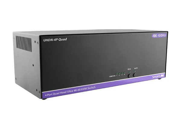 SmartAVI UHDN-4P-QUAD - KVM / audio / USB switch - 4 ports