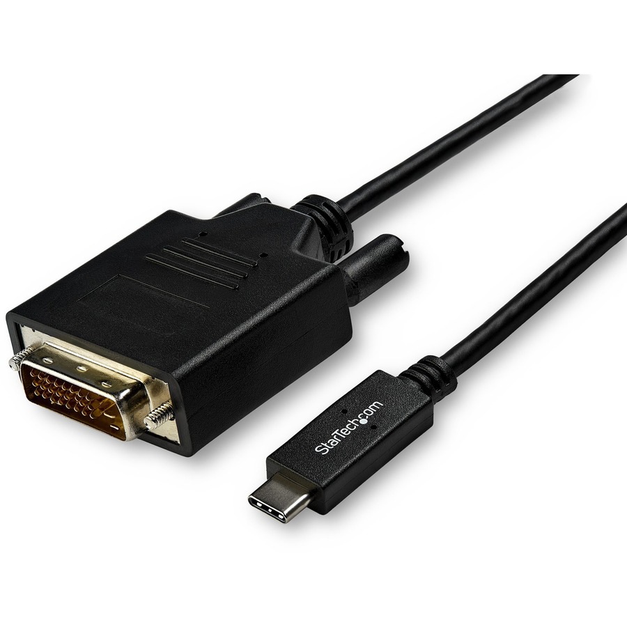 StarTech.com 10ft (3m) USB C to DVI Cable - USB Type-C to DVI-D Adapter Cable, USB-C to DVI-D Video Adapter Cable
