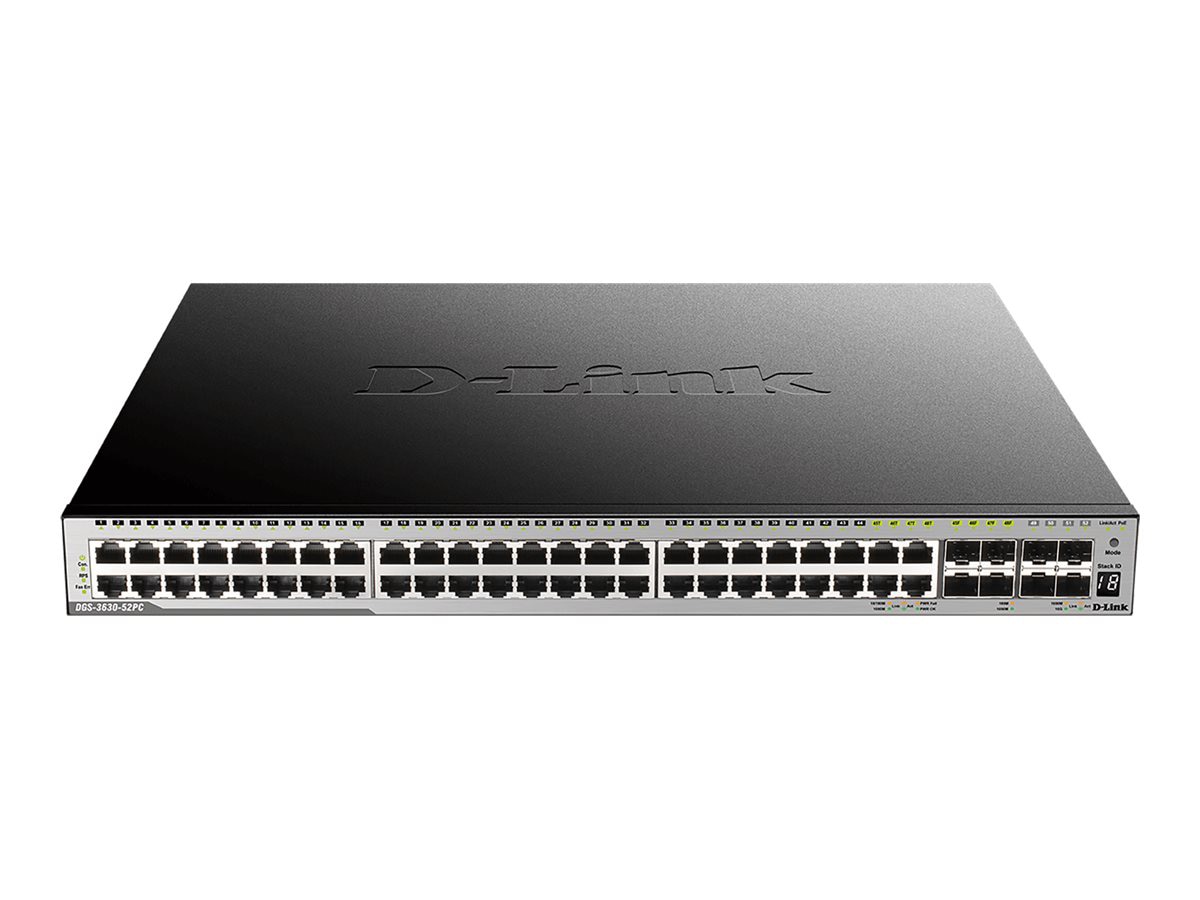 D-Link DGS 3630-52PC - switch - 44 ports - managed - rack-mountable