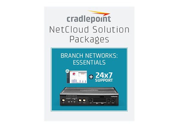 Cradlepoint NetCloud Essentials for Branch Routers (Enterprise) FIPS - subscription license (1 year) + Support - 1