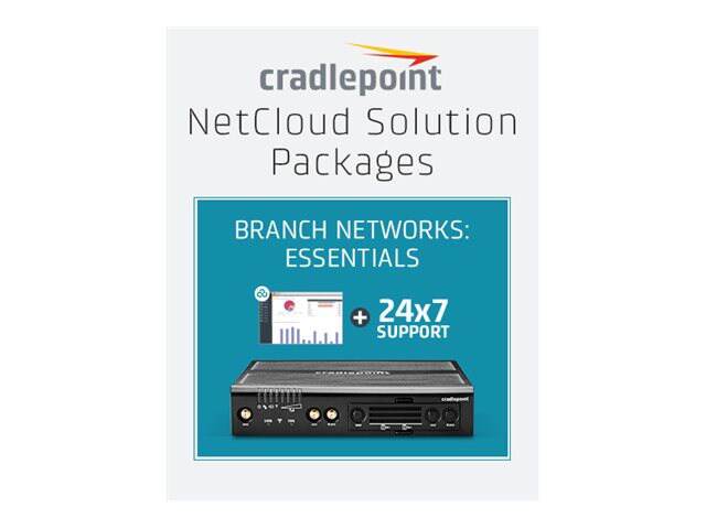Cradlepoint NetCloud Essentials for Branch Routers (Enterprise) FIPS - subscription license (3 years) + Support - 1