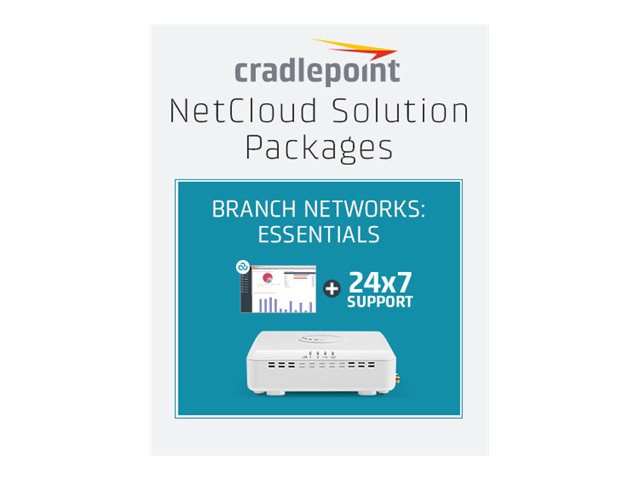 Cradlepoint NetCloud Essentials for Branch LTE Adapters (Standard) - subscription license (5 years) + Support - 1