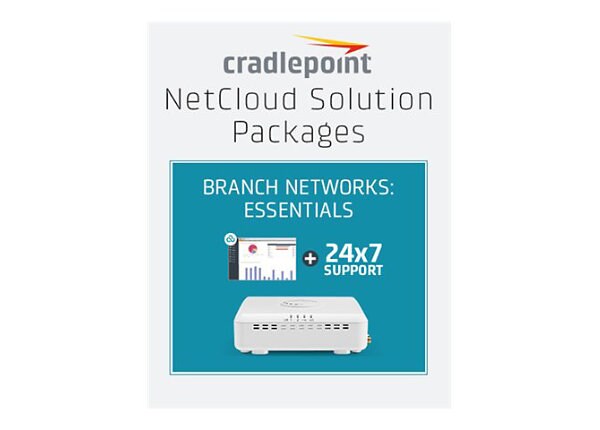 Cradlepoint NetCloud Essentials for Branch LTE Adapters (Standard) - subscription license (5 years) + Support - 1