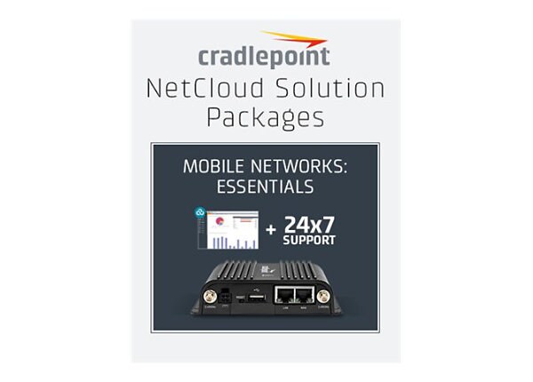 Cradlepoint NetCloud Essentials for Mobile Routers (Prime) - subscription license (1 year) + Support - 1 license - with