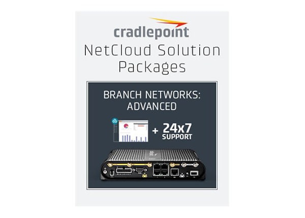 Cradlepoint NetCloud Essentials for Mobile Routers (Enterprise) FIPS - subscription license (1 year) + Support - 1 license - with IBR1700 FIPS router with WiFi (600Mbps modem), no AC power supply or antennas