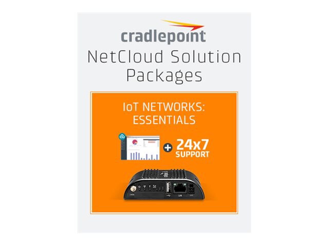 Cradlepoint NetCloud Essentials for IoT Gateways (Standard) - subscription license (5 years) + Support - 1 license -