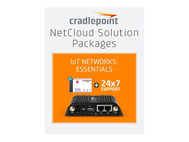 Cradlepoint NetCloud Essentials for IoT Routers (Standard) - subscription license (5 years) + Support - 1 license - with