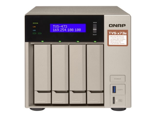 QNAP TVS-473e - NAS server - 0 GB
