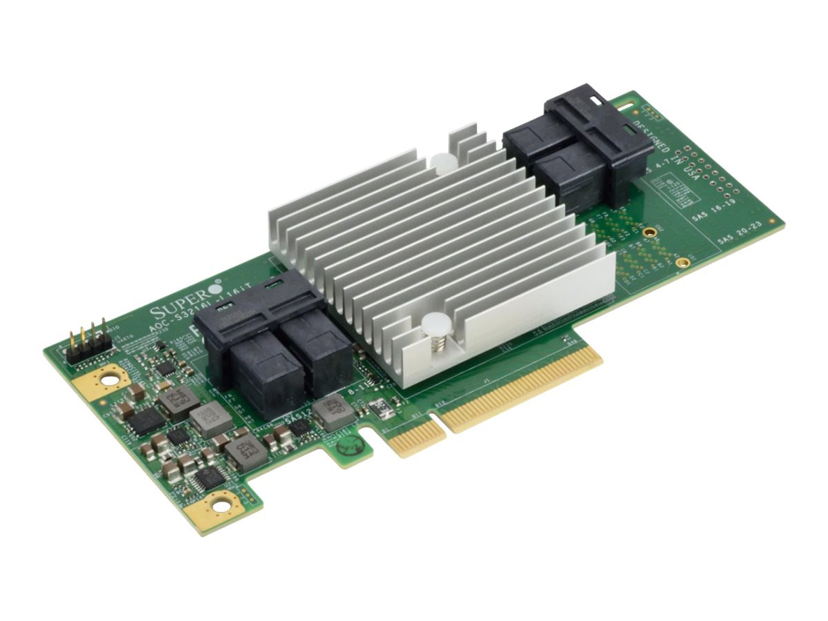 Supermicro Add-on Card AOC-S3216L-L16iT - storage controller - SATA 6Gb/s / SAS 12Gb/s - PCIe 3.0 x8
