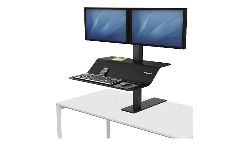 Fellowes Lotus VE Sit-Stand Workstation - mounting kit - for 2 LCD displays