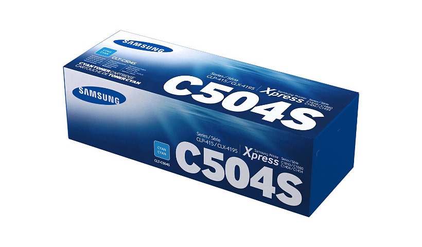 Samsung CLT-C504S - cyan - original - toner cartridge (SU029A)