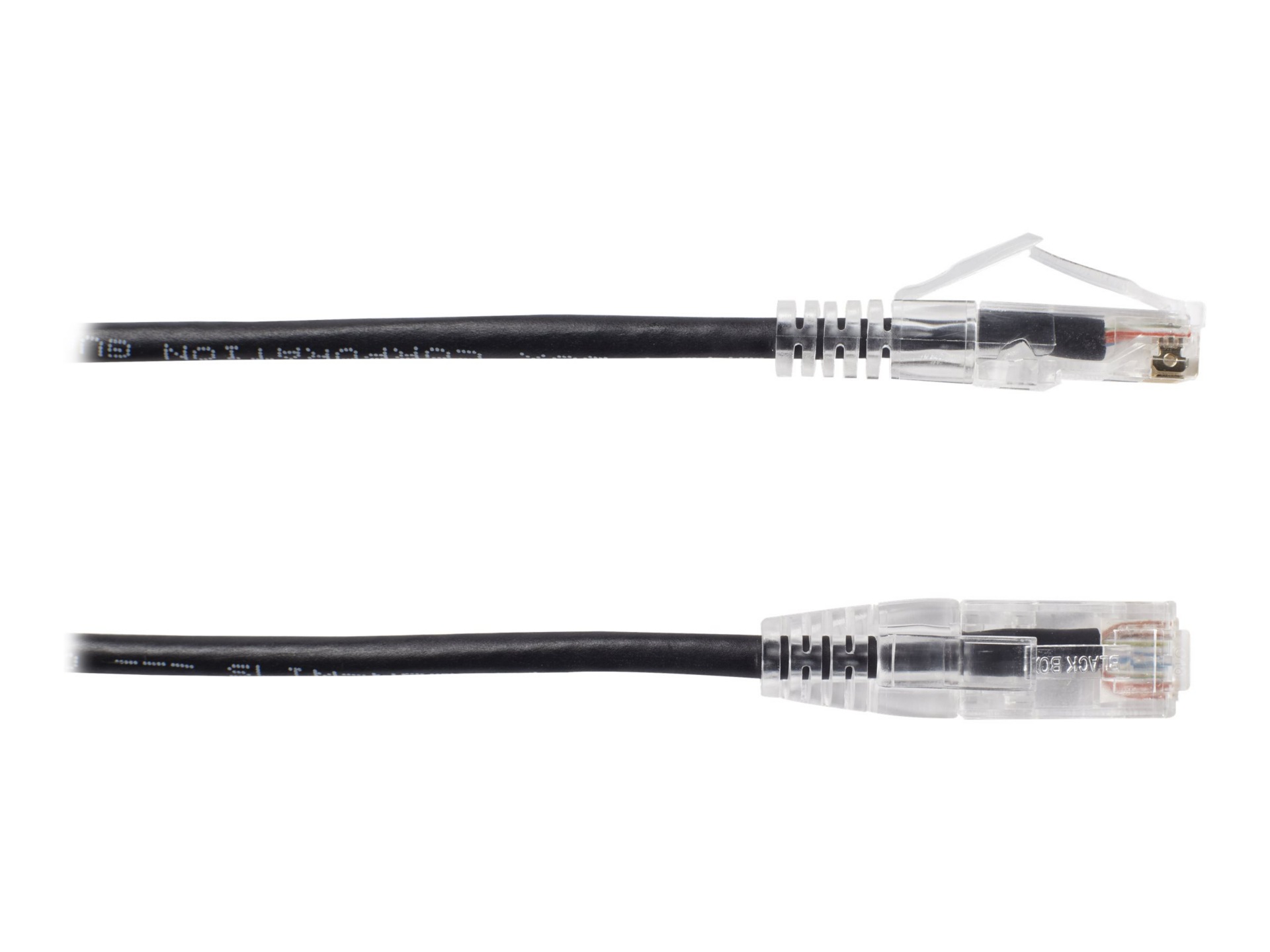 Black Box Slim-Net patch cable - 12 ft - black