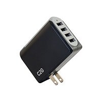 C2G 4-Port USB Wall Charger - AC to USB Adapter, 5V 4.8A Output power adapt