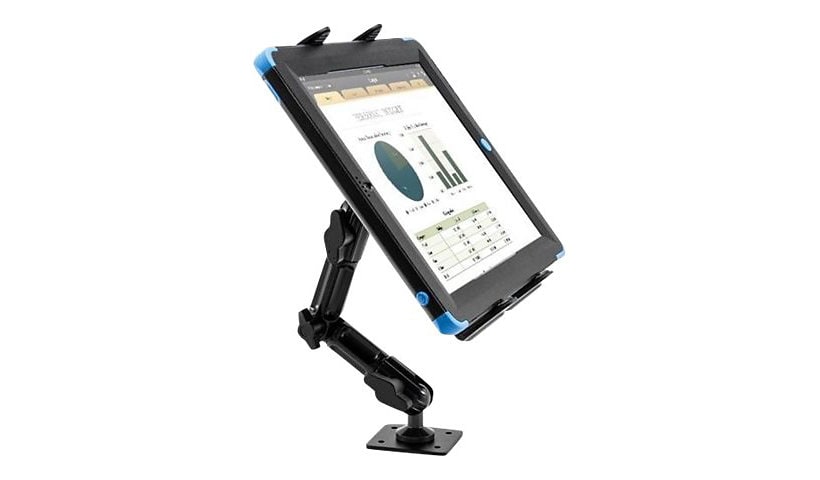 Compulocks Vehicle Universal Tablet Holder with 4" Arm Drill Base - mountin