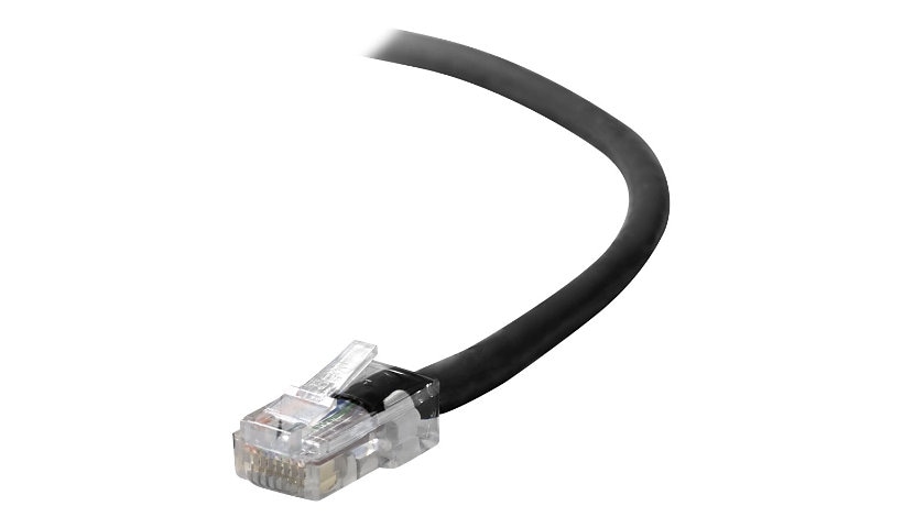 Belkin Cat5e/Cat5 30ft Black Snagless Ethernet Patch Cable, PVC, UTP, 24 AWG, RJ45, M/M, 350MHz, 30'