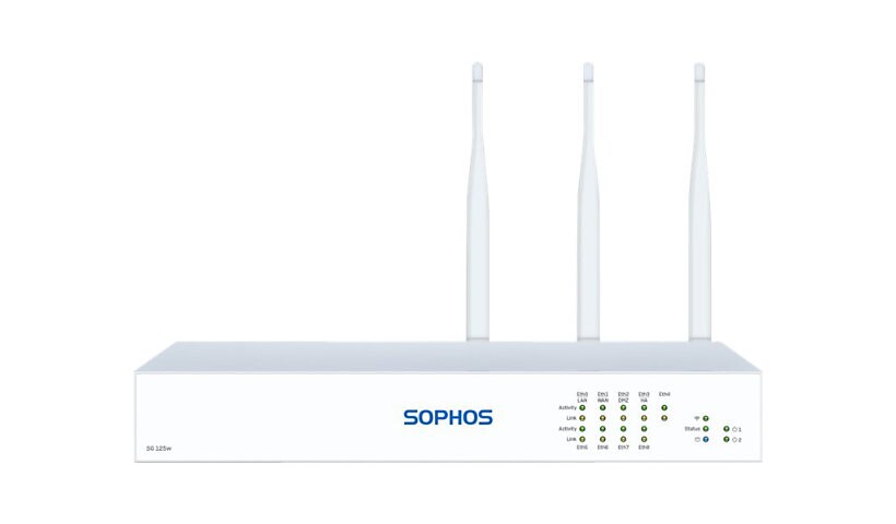 Sophos SG 125w - Rev 3 - security appliance - Wi-Fi 5 - with 1 year TotalProtect Plus 24x7