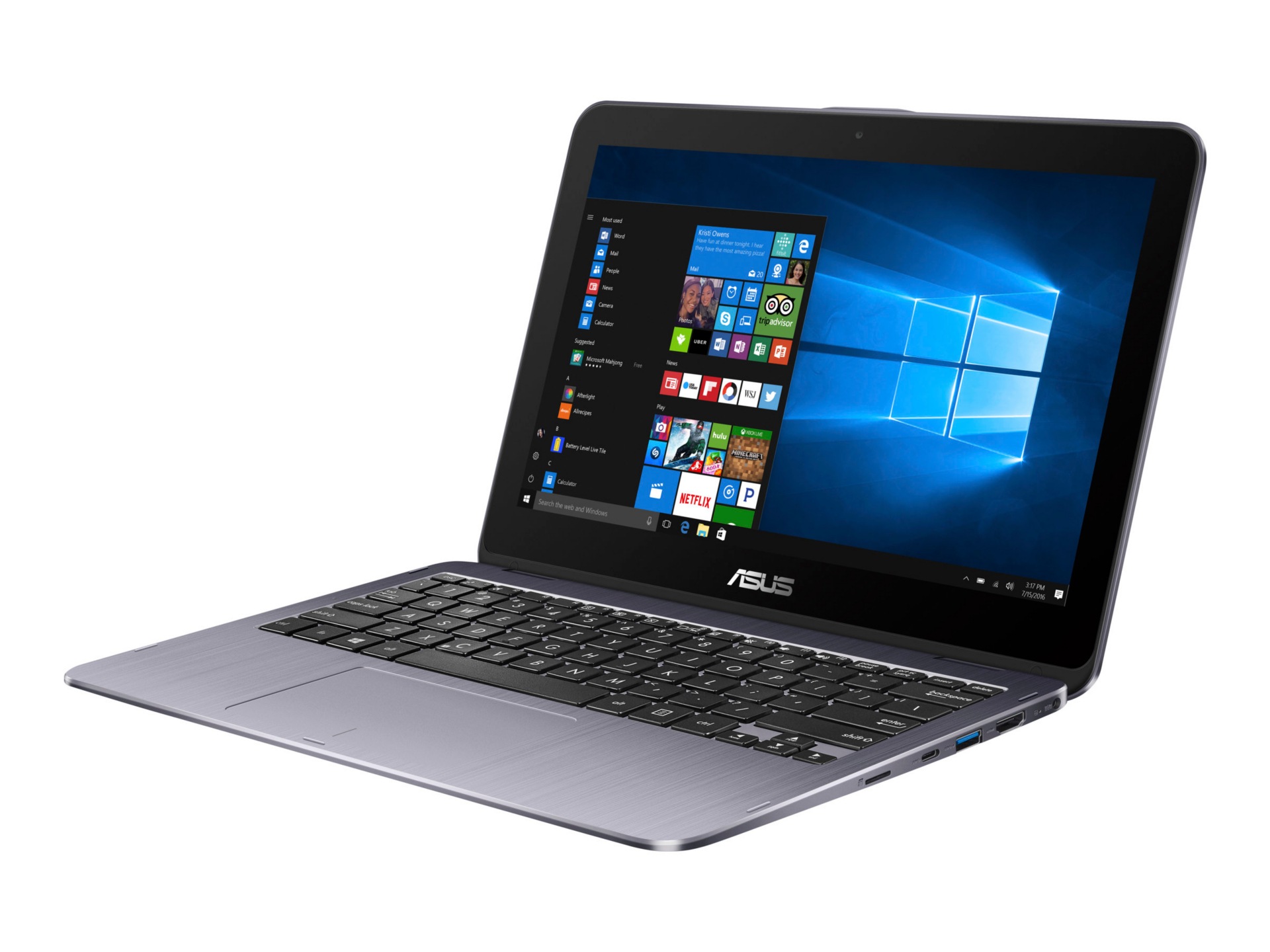 ASUS VivoBook Flip 12 TP203NA WB01T - 11.6" - Celeron N3350 - 4 GB RAM - 500 GB HDD