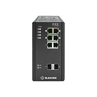 Black Box Industrial Extreme 6-port Ethernet Switch 4xPoE+, 2xSFP, Gigabit