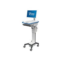 Enovate Medical Envoy Mobile Ehr Workstation - cart - for All-In-One / keyb