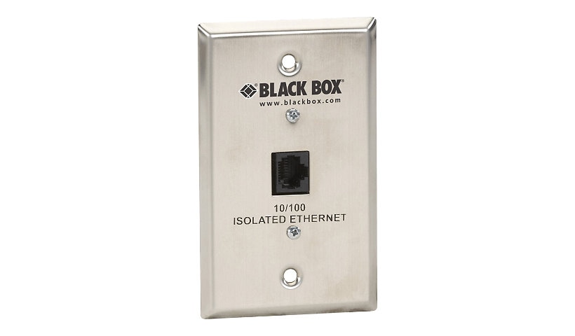 Black Box Isolated Ethernet 10/100 - mounting plate
