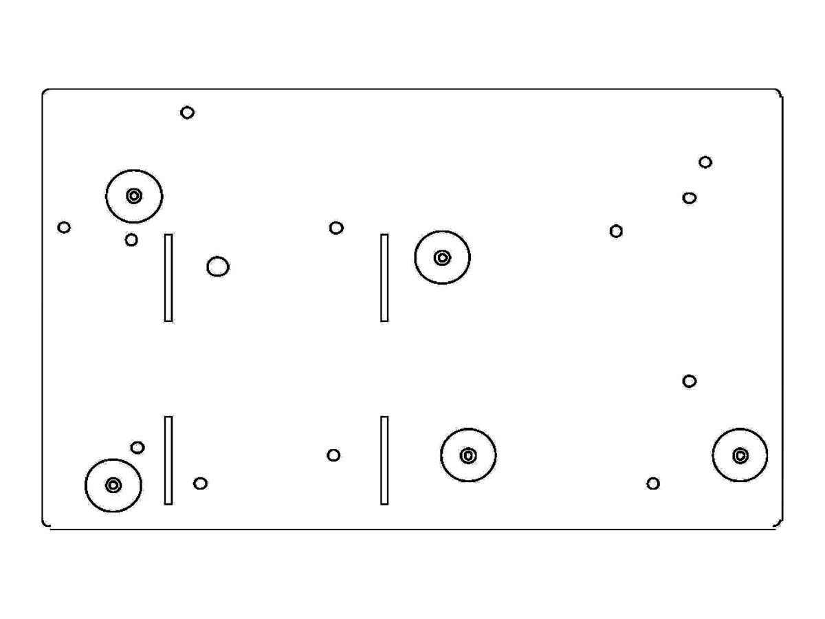 Business Machine Security E530 UNV ADP PLT - mounting component - for projector - white