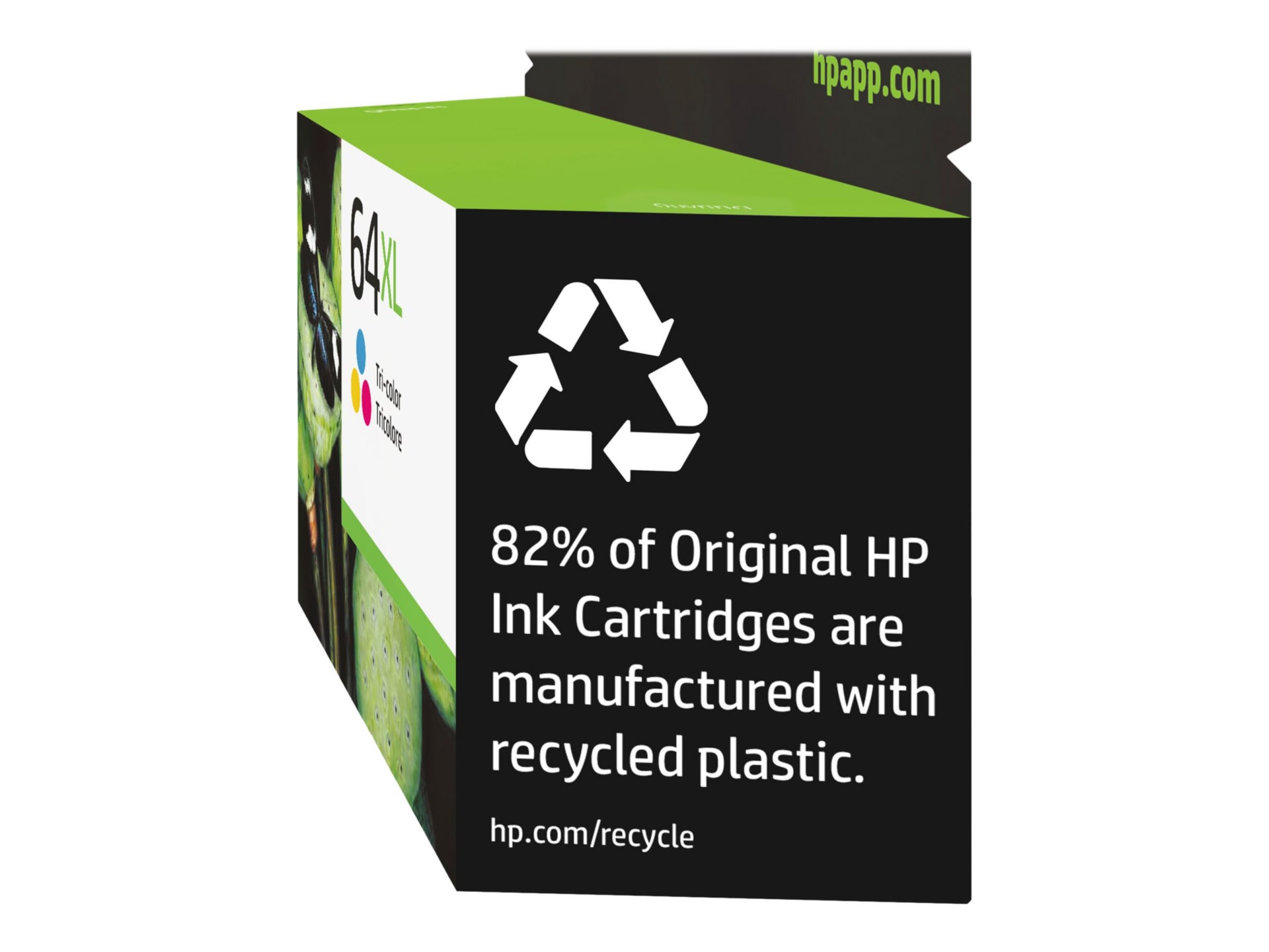 HP 64XL Original High Yield Inkjet Ink Cartridge - Tri-color - 1 Each