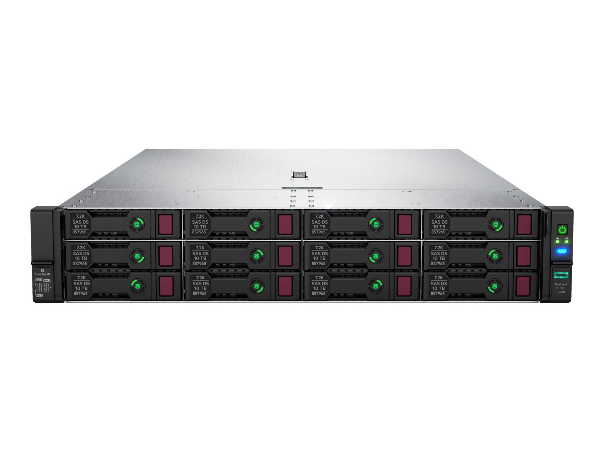 HPE ProLiant DL380 Gen10 - rack-mountable - no CPU - 0 GB - no HDD - TAA Co